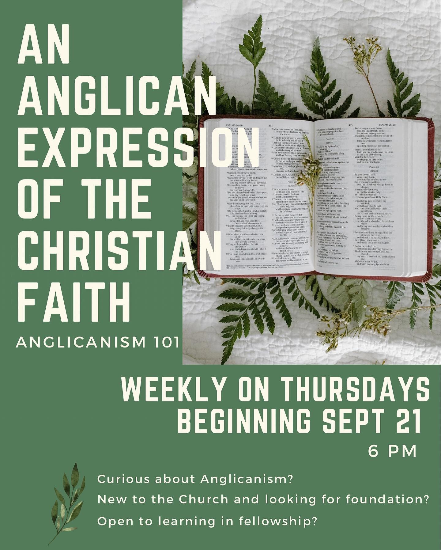 Our courses are still going strong! If you&rsquo;re at all interested in exploring Anglicanism, there is a wonderful group at St George&rsquo;s dedicated to learning in fellowship. 
All are welcome, soup provided.
#worship #anglicanchurch #mosaicof