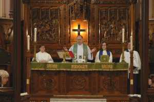 Consecration of bread and wine at the Eucharist Consecration of bread and wine at the Eucharist