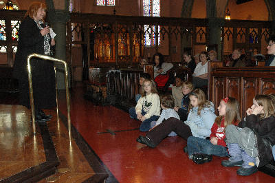 Barbara Hill-Bissonnette with some of our kids